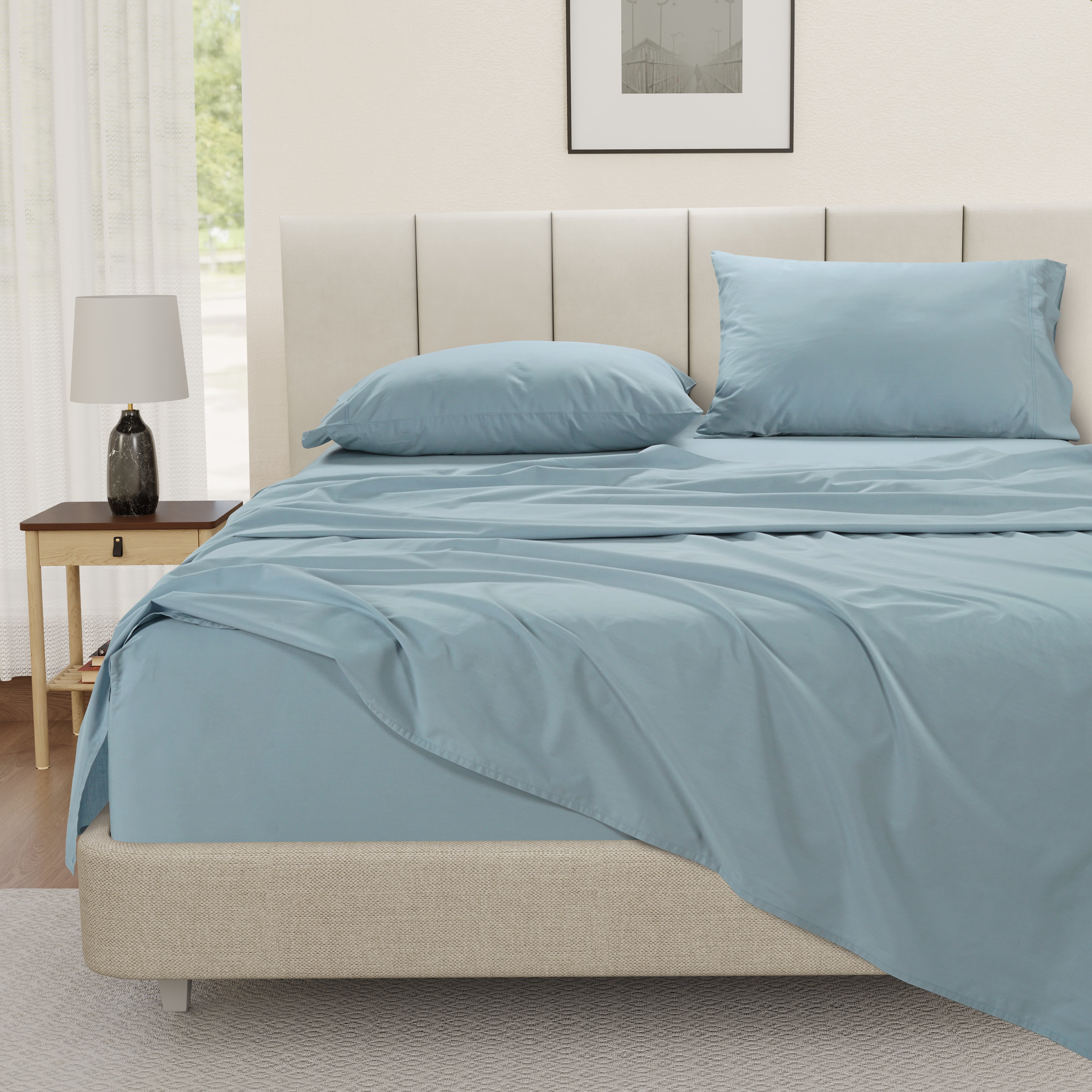 100% Cotton Sheet Set - French Blue